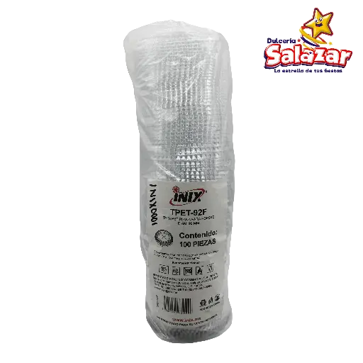 [INIX0144] TAPA PLANA PLASTICA PERFORADA TPET-92 F INIX -B.100PZ "C/10/100"