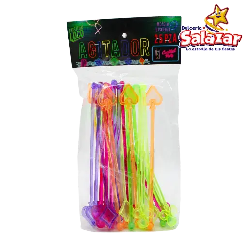 [DAMEX0004] AGITADOR DE BEBIDAS FOSFORI LOCO NEON FFAG002 -D.25PZ- "C/40/25"