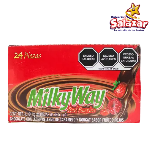 [EFF0235] CHOCOLATE MILKY WAY FRUTOS ROJOS 48.5GR -PAQ.6PZ.- "C/4/6"