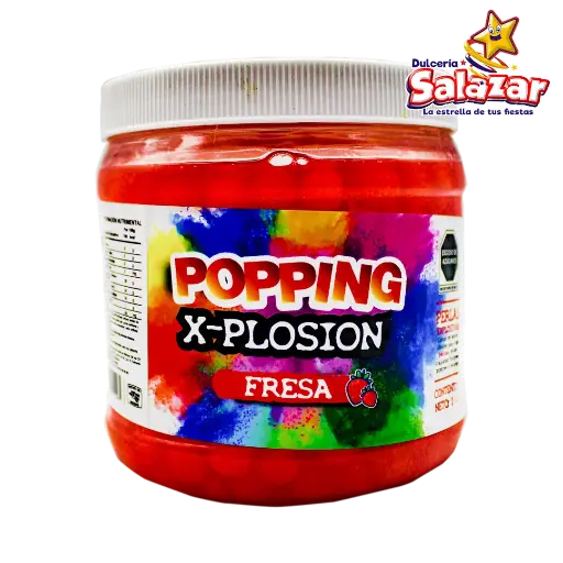 [BCM0002] PERLAS EXPLOSIVAS DE FRESA 1KG "C/1/1"