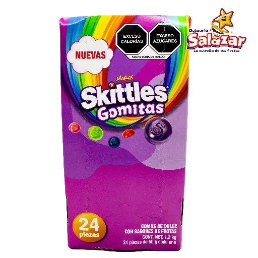 [EFF0238] GOMITAS SKITTLES MORA -D.50G- "C/6/24"