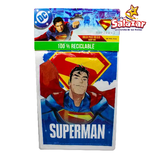 [GRN0382] BOLSA P/DULCES SUPERMAN GRANMARK -B.25PZA- "C/6/25"