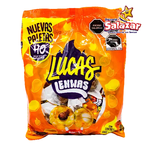 [EFF0243] PALETA LUCAS LENWAS MANGO -B.40PZ- "C/12/40"
