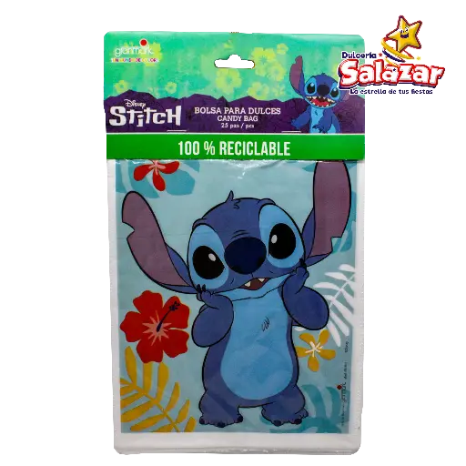 [GRN0498] BOLSA P/DULCES STITCH GRANMARK -B.25PZA- "C/6/25"
