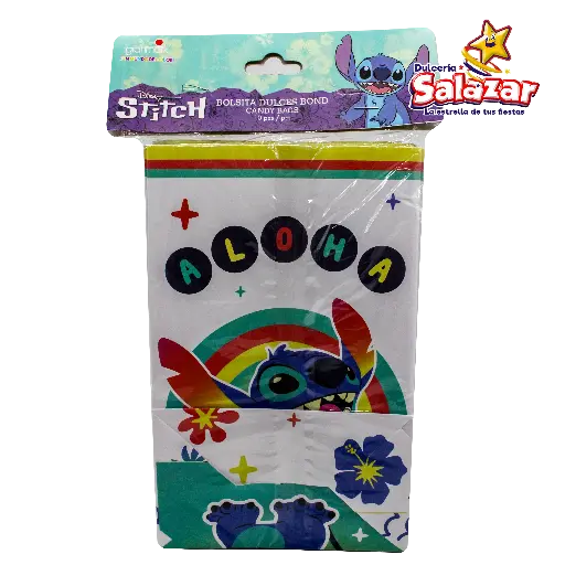 [GRA0384] BOLSA DULCERA DE PERSONAJE STITCH BOND C/ASA -B.10PZA- "C/6/10"