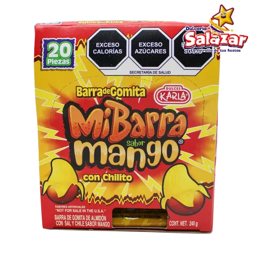 [KAR0110] MI BARRA MANGO C/CHILITO KARLA -D.240GR- "C/30/20"