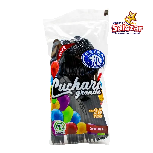 [REYM0042] CUCHARA GRANDE REYMA NEGRA CCG25NE "C/20/25"