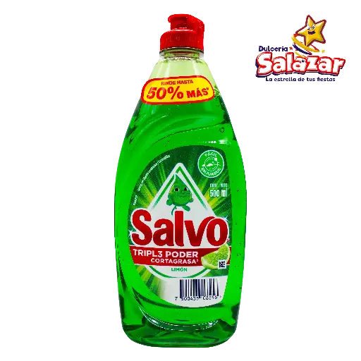 [ABARROTE0054] JABON LIQUIDO SALVO -BOT.500ML- "C/12/1" 