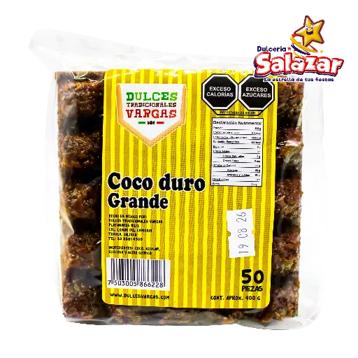 [MAY0028] COCO GRANDE DURO VARGAS -B.400GR- "C/32/50"