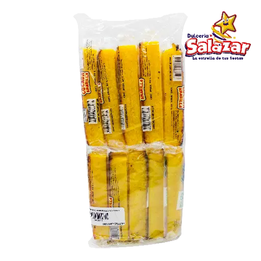 [MAY0030] BARRA AMARILLA VARGAS -B.80GR- "C/10/10"