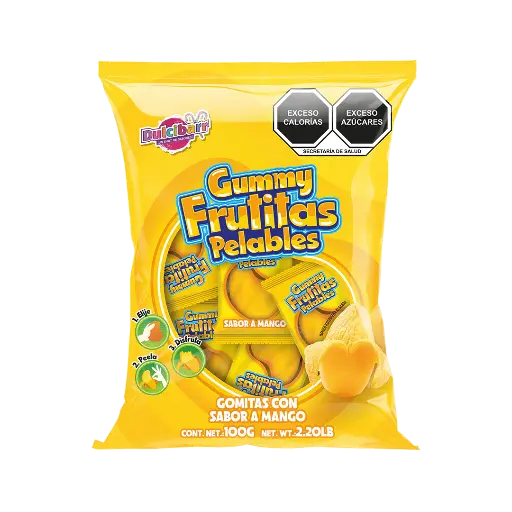 [DES0032] GUMMY FRUTITAS PELABLES MANGO -B.100GR- "C/30/1"