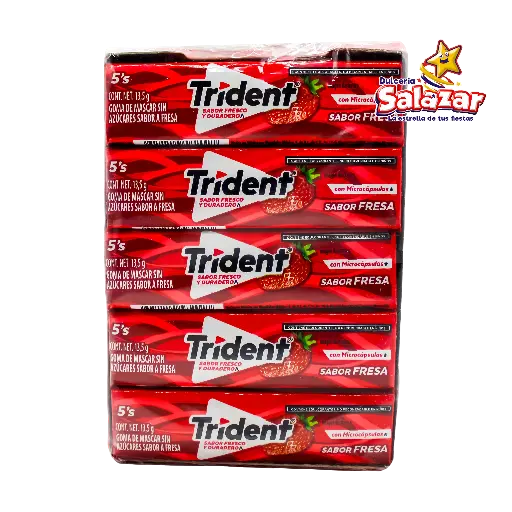 [ADA0258] CHICLE TRIDENT TA 5'P FRESA -D.270G.- "C/48/20"