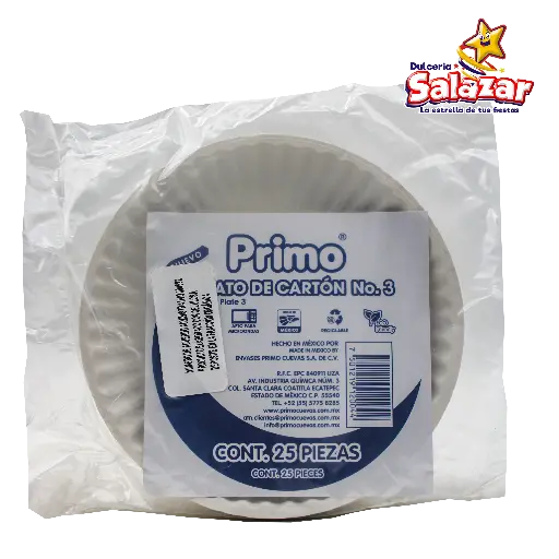 [PRI0066] PLATO CARTON #3 PRIMO -B.25PZA- "C/40/20"