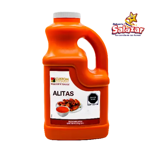 [INT0018] SALSA ALITAS ZAFRAN 3.4KG CUSTOM CULINARY"C/4/3.75"