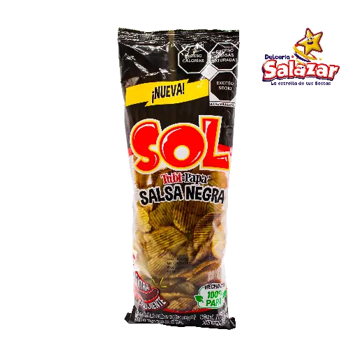 [SOL0062] TUBI-PAPA SALSA NEGRA SOL -B.100GR-  "C/40/1"