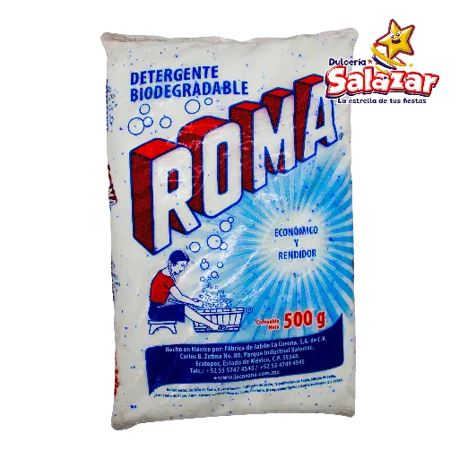 [ABARROTE0062] DETERGENTE ROMA -B.500G- "C/20/1" 