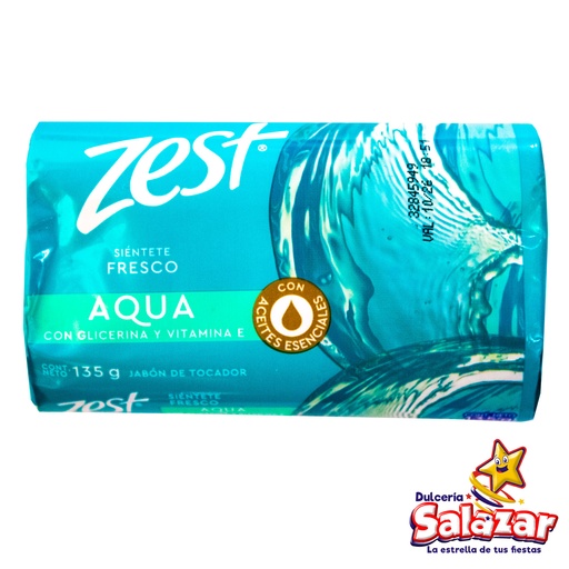 [ABARROTE0065] JABON ZEST AQUA -B.135G- "C/72/1" 